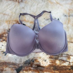 Victorias Secret 34 (F) DDD Bra Purple Lined Front Clasp